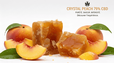 Bannière produit Extraction CBD Crystal Peach