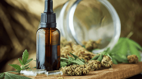 Illustration packaging huiles cbd mise en scène
