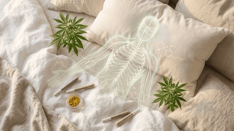 Illustration Blog Eveil neurowellness L'art du bien-être mental CBD Maison Maryjane