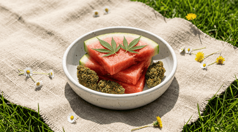 Illustration blog Fleurs CBD Watermelon Maison Maryjane