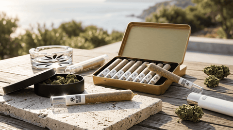 Illustration des produits et packaging des ciagres et cannagars maison maryjane