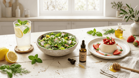 Illustration Blog Recettes de printemps au CBD Maison maryjane