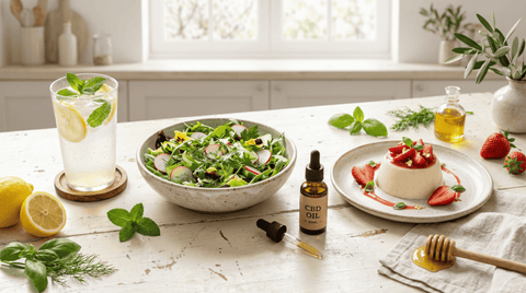 Illustration Blog Recettes de printemps au CBD Maison maryjane