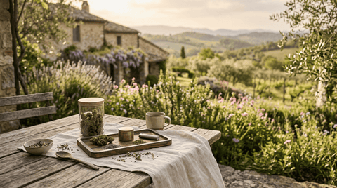 Illustration fleur de CBD en Provence