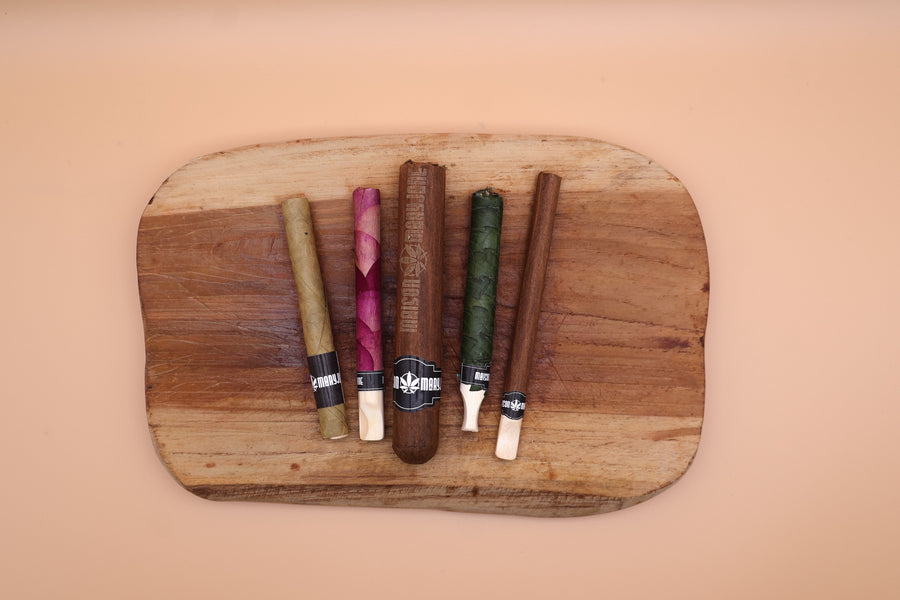 Cannagars CBD Maison Maryjane, cigares de CBD roulés à la main dans une feuille naturelle