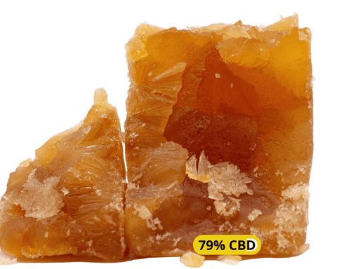 Photo produit extraction CBD Crystal peach